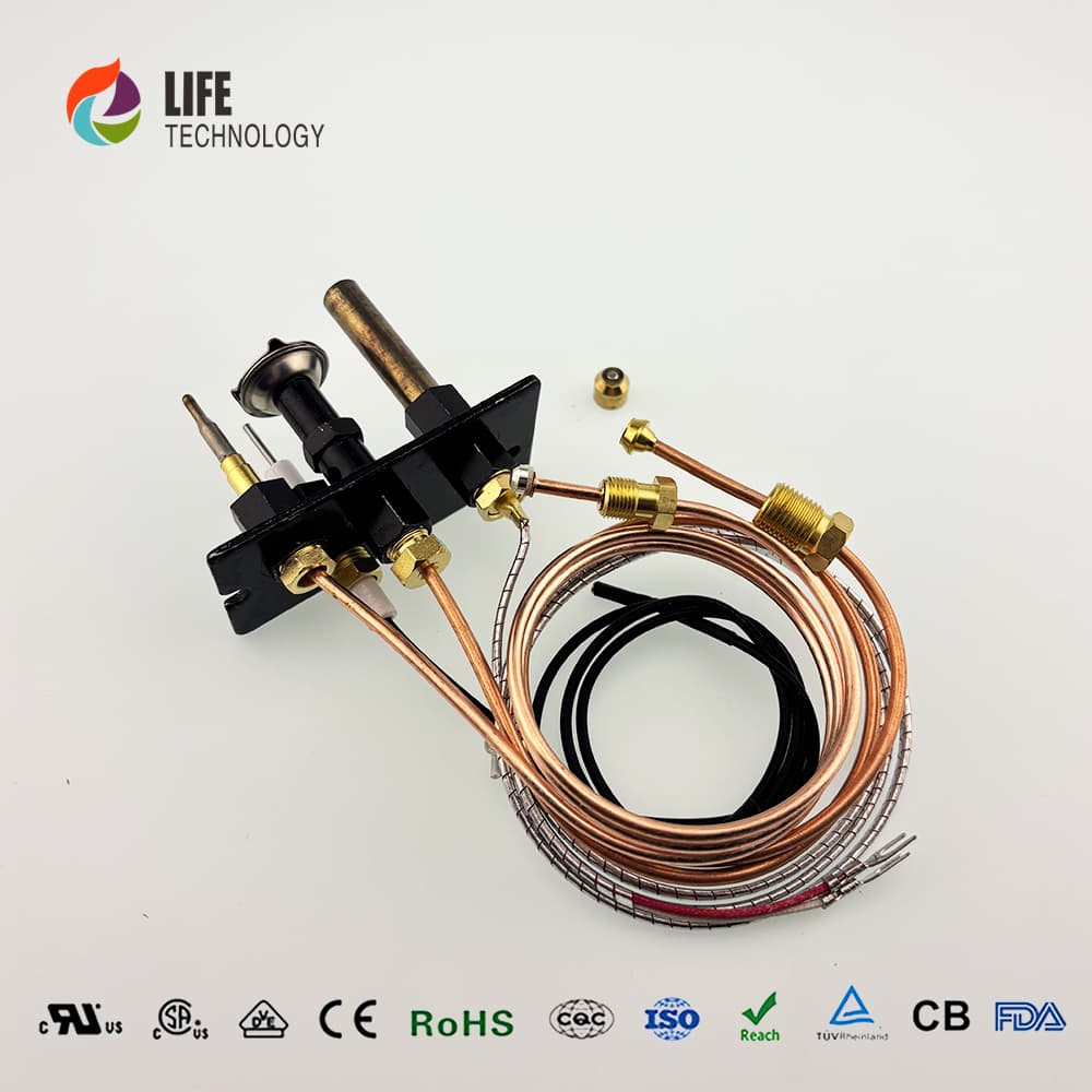 Sinopts Gas Water Heater Spare Parts pilot burner Gas Assembly with  Thermopile Ods with 36 Inch Thermopile detail 3