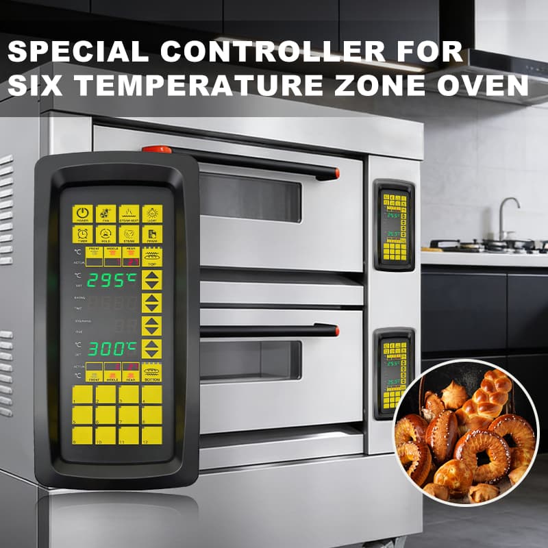 Commercial Multi Layer Safety Protection Oven Spare Parts 6 Zone Independent Temperature Controller for Various Layer Oven detail 1