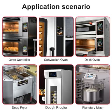 Hot Selling MEIKONG Digital Large Touch-sensitive Screen Oven Control Panel Waterproof Thermometer Oven Kitchen Equipment thumbnail 3