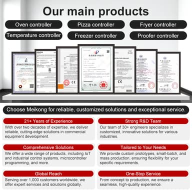 Commercial Multi Layer Safety Protection Oven Spare Parts 6 Zone Independent Temperature Controller for Various Layer Oven thumbnail 6
