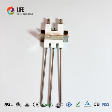 Three Needle Ceramic Spark Plug Ignition Electrode High Quality Materials Commercial Gas Burner Oven Parts thumbnail 3