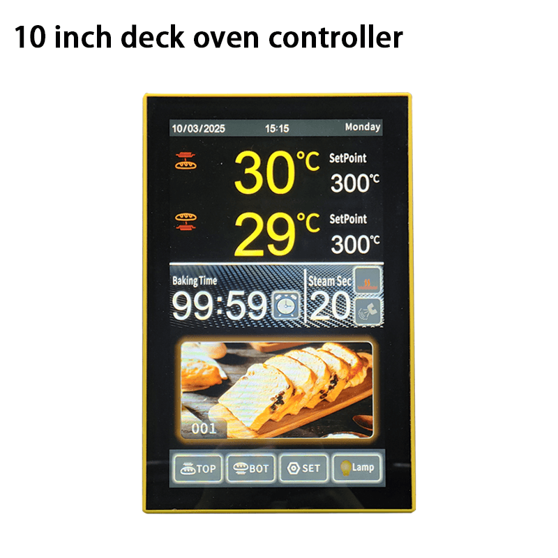 10 Inch LCD Touch Screen Thermostat Intelligent Knob Oven/Deck Oven Temperature Control MEIKONG MK5A08 1C OEM/ODM detail 3
