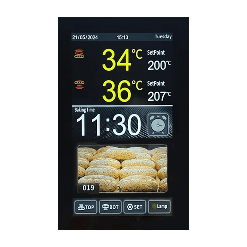 10 Inch LCD Touch Screen Thermostat Intelligent Knob Oven/Deck Oven Temperature Control MEIKONG MK5A08 1C OEM/ODM detail 4
