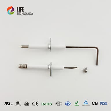 FERROLI 39814080 High Performance Alumina Insulating Ceramic Ignition Electrodes Essential Boiler Parts thumbnail 3