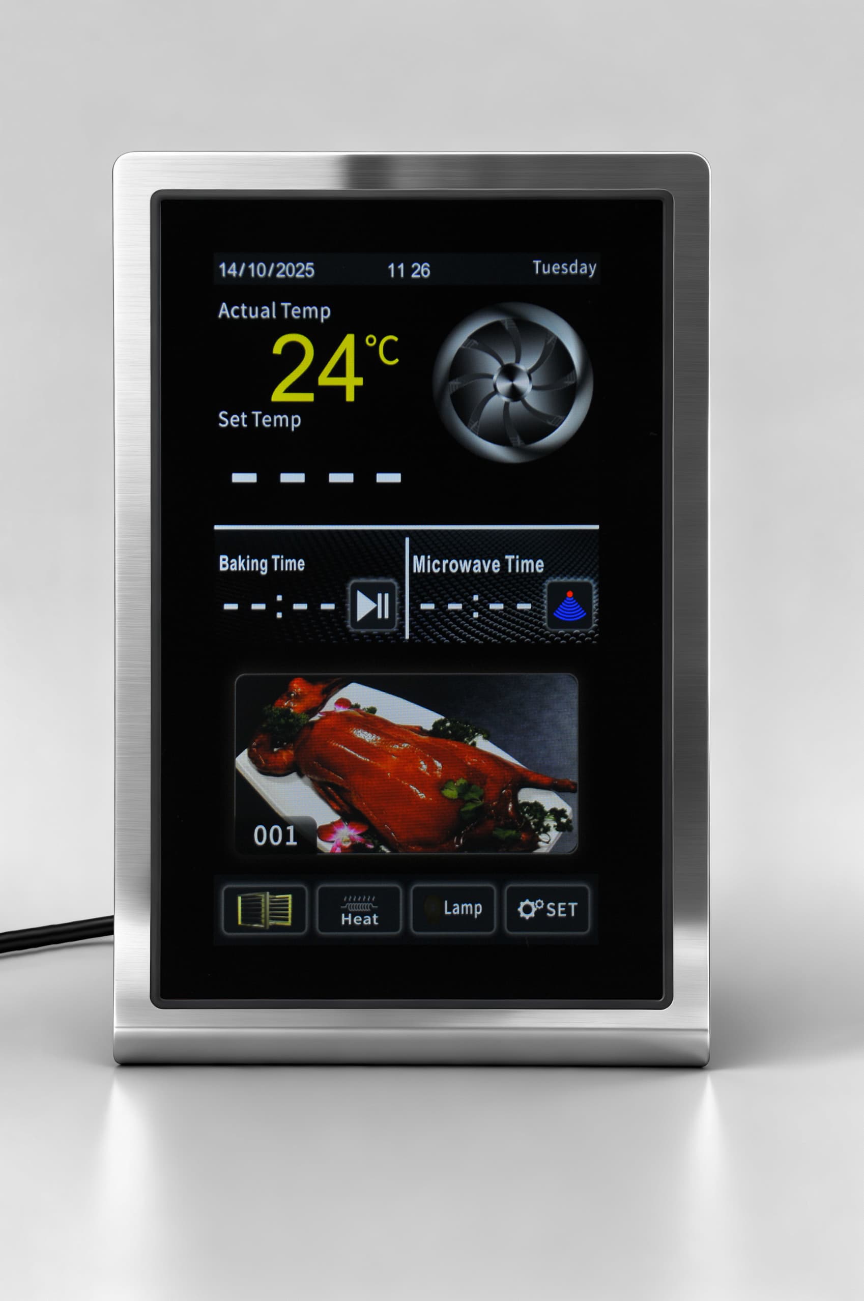 Meikong Rotary & Convection Oven Temperature Controller with Touch Screen Plastic Material OEM/ODM Customization IP68 Rated detail 4