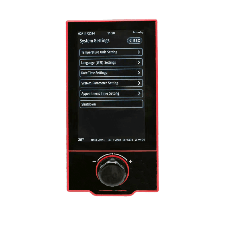 Hot Sale 7-Inch Touch Screen Plastic OEM/ODM IP68 Rated 1C Accuracy Shuttle Thermostat Oven Temperature Controller MK5L29 detail 3