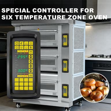 Special 6 Zone Temperature Controller for Layer Oven Spare Parts Commercial Bakery Oven Waterproof Control Panel thumbnail 1