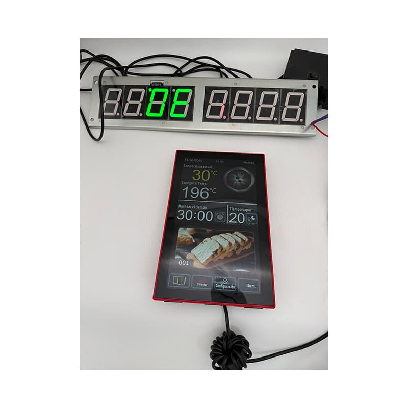 MEIKONG 10 Inch Large Rotary Oven Temperature Controller MK6A73 Touch Screen LCD IP68 OEM/ODM Plastic Thermostat Control 1C detail 5