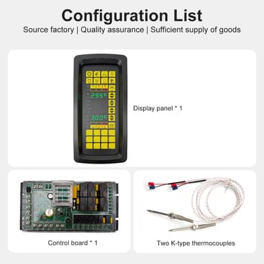 Commercial Multi Layer Safety Protection Oven Spare Parts 6 Zone Independent Temperature Controller for Various Layer Oven thumbnail 5