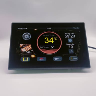 Customized 7 Inch  Touch Screen Thermostat MK6L02 Convection Oven Controller  Temperature Controller thumbnail 2