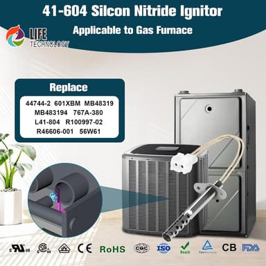41-604 767A-380 Electric/Gas Silicon Nitride Hot Surface Igniter Replacement for Robertshaw Armstrong Air Norton White Rogers thumbnail 6