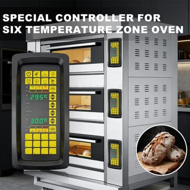 Special 6 Zone Temperature Controller for Layer Oven Spare Parts Commercial Bakery Oven Waterproof Control Panel thumbnail 2