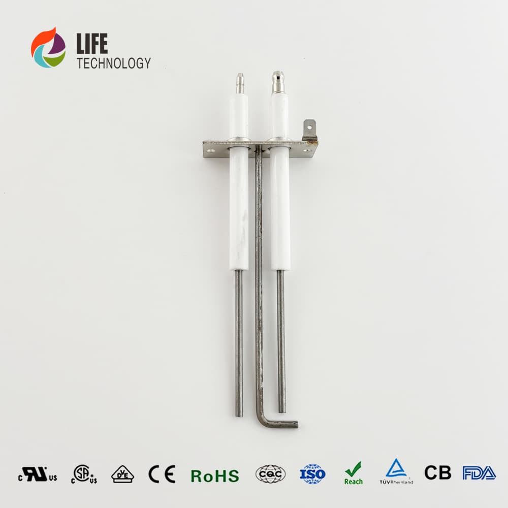 Factory Supply FERROLI 39830280 Essential 95% Alumina Insulating Ceramic Ignition Electrode Gas Igniter Three Pins detail 3