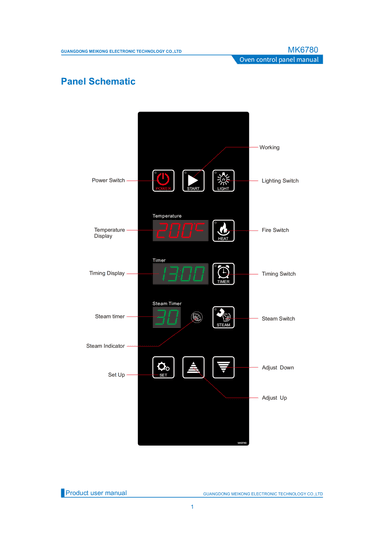 Hot Selling Plastic Oven Temperature Controller Button Type PC Board Electric Comvection Oven OEM/ODM MK6780 IP65 1C thumbnail 5