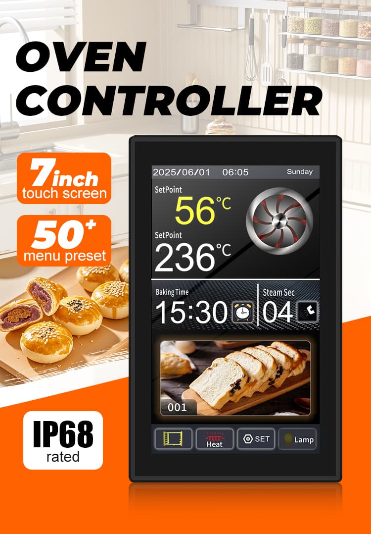 MEIKONG MK6L01 Hot Sale Plastic Touch Screen Oven Thermostat Temperature Controller IP68 1C Accuracy Rotary Furnace OEM/ODM detail 7