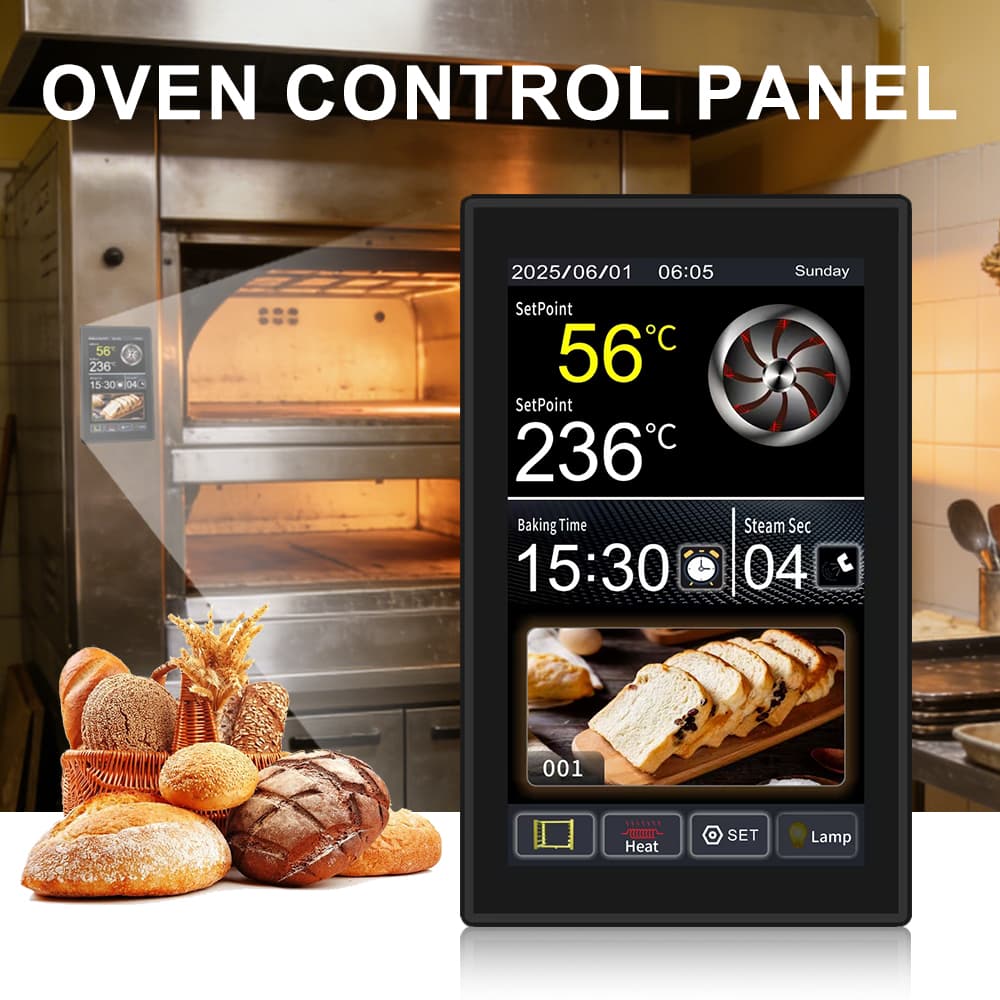 Hot Selling MEIKONG Digital Large Touch-sensitive Screen Oven Control Panel Waterproof Thermometer Oven Kitchen Equipment detail 1